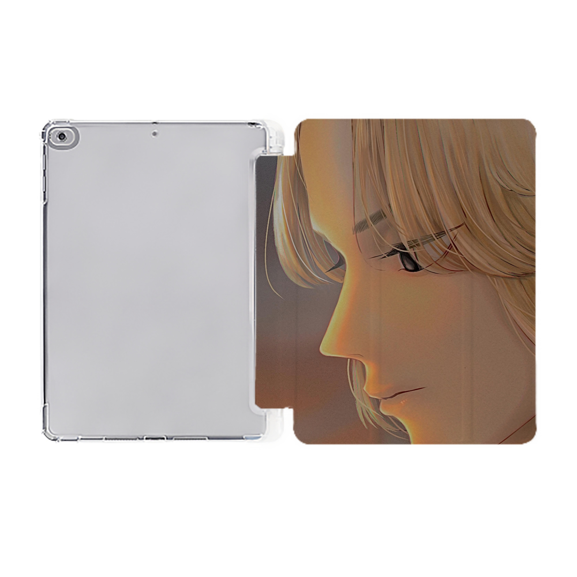 （画像用） 東京リベンジャーズ Tokyo Revengers IPad ケース ペン収納付き 三つ折りスタンド PUレザー×シリコン 対応機種9.5/10.5/10.9インチ